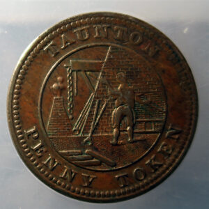 MB109378 Taunton penny token Messers Cox's Iron Foundry - Withers 1125