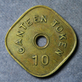 India I(ndian) G(overnment) Mint Bombay x2 5 & 10 Paise c. 1960 Canteen tokens