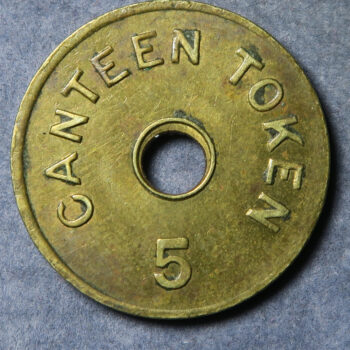 India I(ndian) G(overnment) Mint Bombay x2 5 & 10 Paise c. 1960 Canteen tokens