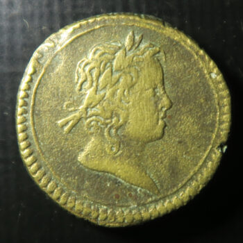 French made brass coin weight to weigh Double Louis d'Or