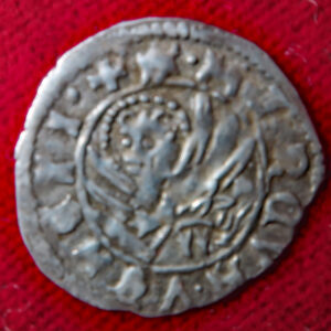 Italy Venice silver Soldini Antonio Venier 1382-1400 Mintmaster I 15.8mm. 0.41g