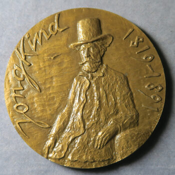 MB109342 Bronze medal of Dutch painter Jongkind 1967