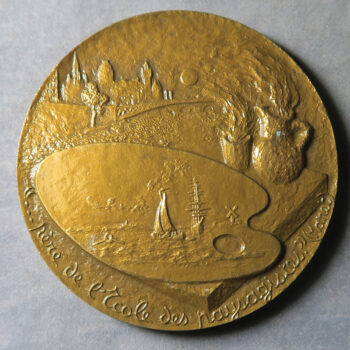 MB109342 Bronze medal of Dutch painter Jongkind 1967