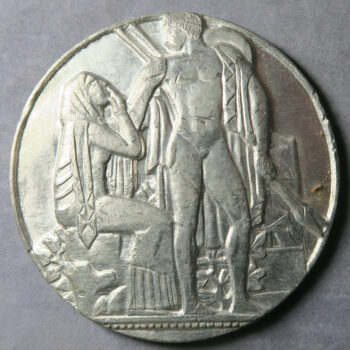 MB109348 Art Deco medal Les Adieux Louis Muller Prix de Rome series Monnaie de Paris