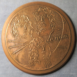 MB109350 France bronze medal Le Nain brothers Baroque artists by M Charon 1973 copper limited edition