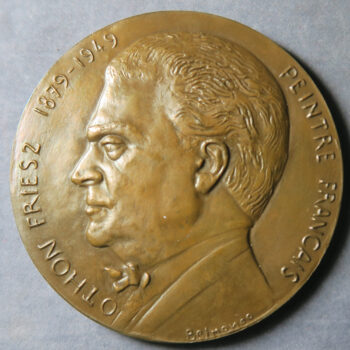 MB109352 Bronze medal Othon Friesz French painter Fauvism by Belmondo 1950