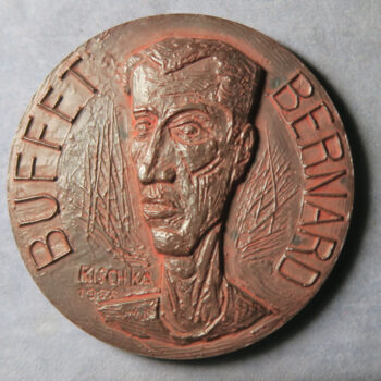 MB109353 bronze medal Bernard Buffet by Kischka 1956 painter