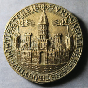 MB109357 France Arles seal of the town issued as limited edition medal bronze 1966