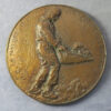 MB109362 Large bronze cast medal Millet painter by Dropsy 1966 limited edition France