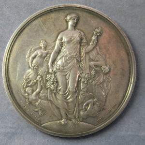 MB109382 Royal Horticultural Society 1912 silver prize medal W Wyon design