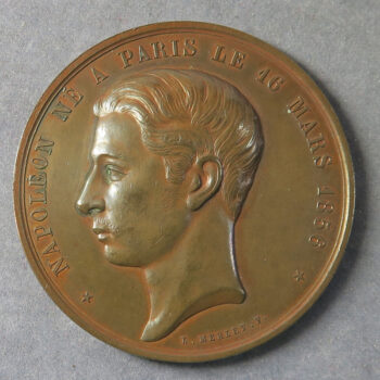 MB109397 Death of the Prince Imperial Napoleon 16 March 1874 bronze medal by Merley