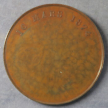 MB109397 Death of the Prince Imperial Napoleon 16 March 1874 bronze medal by Merley