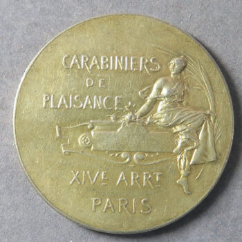 MB109399 France silver shooting medal Carabiniers de Plaisance XIV arrond. Paris