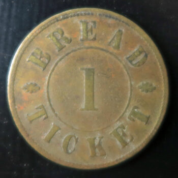 Biggleswade Union Bread token - Workhouse 28.5mm brass