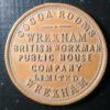 Wales Wrexham Cocoa Rooms 1d token British Workman Public House Co Ltd. bronze 28.2mm. milled edge Cox 280