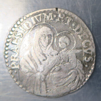 Italy Italian States Papal States Bologna (Papal States) 1 Carlino 1667 - Pope Alexander VII silver coin