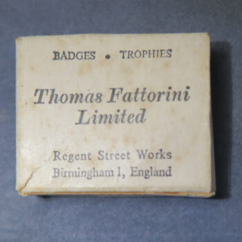 Mine Rescue Service N. C. B. 5 year bronze medal not awarded in original Thomas Fattorini card box