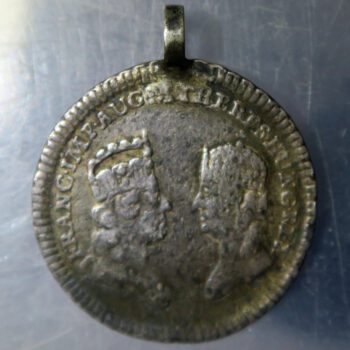 Hungary 1751 visit of Royal couple to mining towns silver medal with loop mount