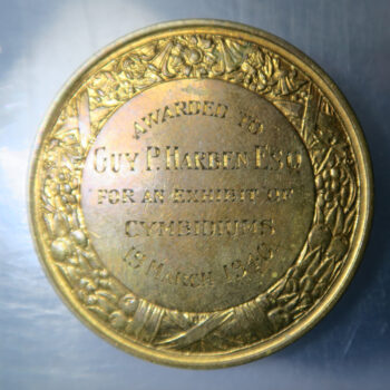 Royal Horticultural Society bronze medal shield type