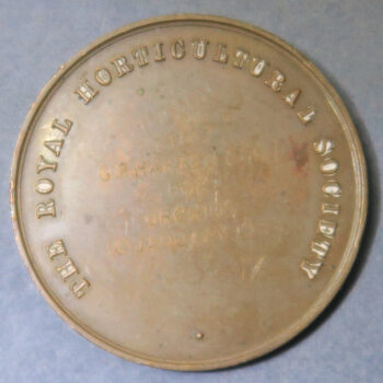 Royal Horticultural Society bronze medal Joseph Banks 1933 for orchids