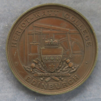 Scotland Heriot-Watt College Edinburgh bronze prize medal Elocution 1901