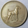 GB Fox Terrier dog bronze medal 20th century 39mm.