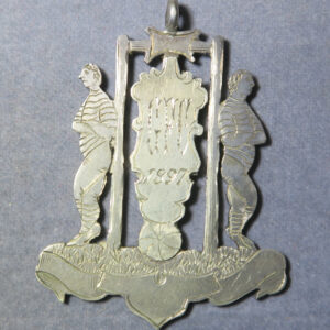 GB Early Football Silver medal cutout GFC 1897 for goal kicking