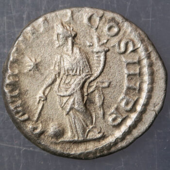 Roman Empire silver denarius Severus Alexander