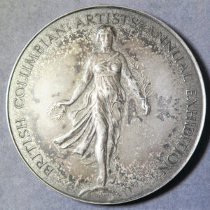 CANADA British Columbian Artists Annual Exhibition Beatrice Stone Medal (1933) silver