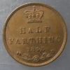 GB Victoria 1843 Half Farthing