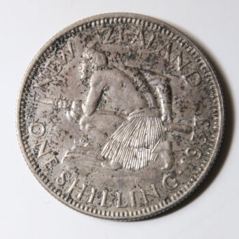 New Zealand silver shilling 1933 KM 3