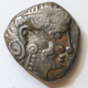 Ancient Southern ARABIA, Saba'. Late 4th–mid 2nd centuries BC. AR nṣf – Unit Imitating Athens Owl tetradrachm Sabaean