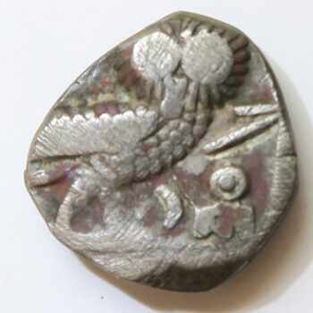 Ancient Southern ARABIA, Saba'. Late 4th–mid 2nd centuries BC. AR nṣf – Unit Imitating Athens Owl tetradrachm Sabaean