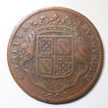 France Bugundy copper jeton 1710