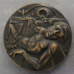 Adam reclining before the fall bronze medal, dove