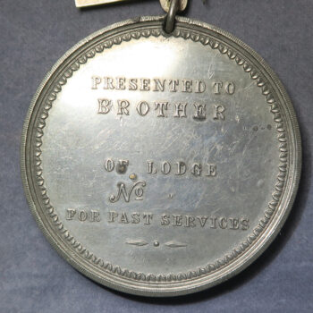 GB Grand United Order of Odd Fellows c.1880 pewter medal friendly society