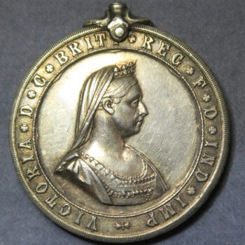 silver Service Medal of the Order of St John portrait of Queen Victoria awarded 1922