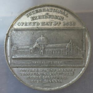 GB London Crystal Palace International Exhibition 1862 West Front View WM medal Queen Victoria