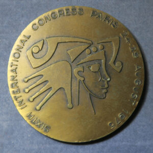 Medicine IPRS Paris congress 1975 bronze medal International Plastic & Reconstructive Surgery