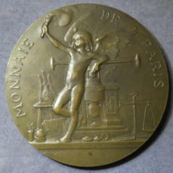 France Monnaie de Paris at 1900 Exposition Internationale bronze medal by Daniel Dupuis