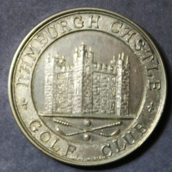 Bamburgh Castlef Golf Club silver medal 1979