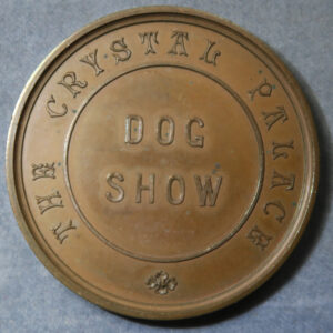 GB London The Crystal Palace Dog Show bronze prize medal 1890 Stud Mastiffs