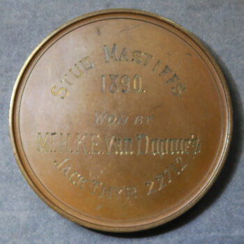 GB London The Crystal Palace Dog Show bronze prize medal 1890 Stud Mastiffs - Image 2