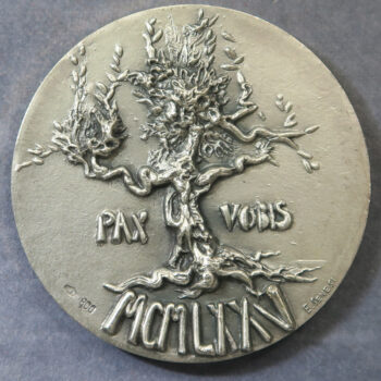 Vatican Pope Paul VI silver medal 1975 Holy Year Tree, Pax Vobis