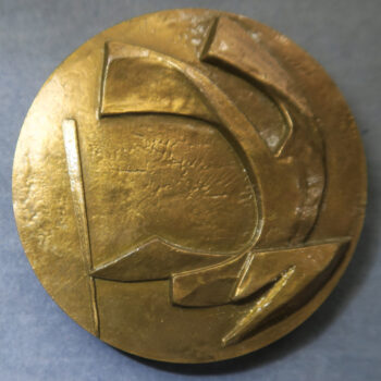 Nicolas CARREGA bronze art medal Chasse Sous-Marine Underwater Hunt 1967 - harpoon