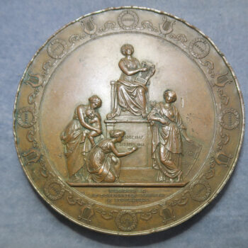 Sweden Jenny Lind opera singer 1848 large bronze medal