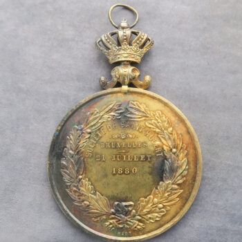 elgium Large silver gilt medal Societe Saint Hubert Bruxelles 21 Juillet 1880 Dog prize