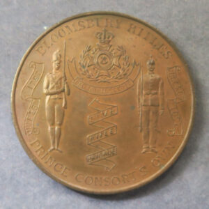 GB Bloomsbury Rifles Prince Consort's Own bronze Centenary medal 1897 annual inspection