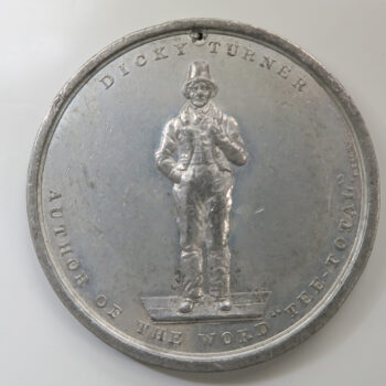 Temperance medal "Tee Total" pewter by Ottley Dicky Turner one of the Preston seven
