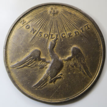 Freserick of Prussia 1758 medal eagle flying Non Bol Cedit